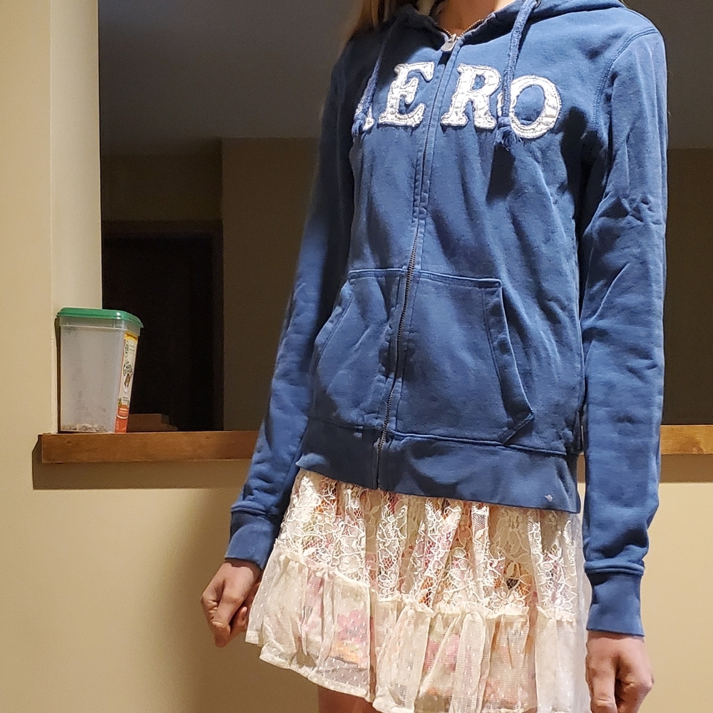 Aeropostale blue hoodie (s)